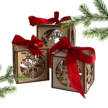 Подсвечник деревянный hygge резной